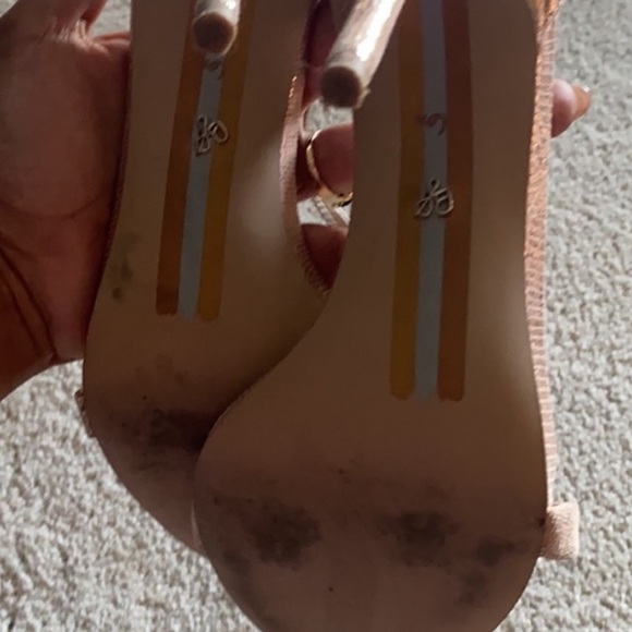 - Sam Edelman blush gold wedding party heels 6.5 - Picture 3 of 4